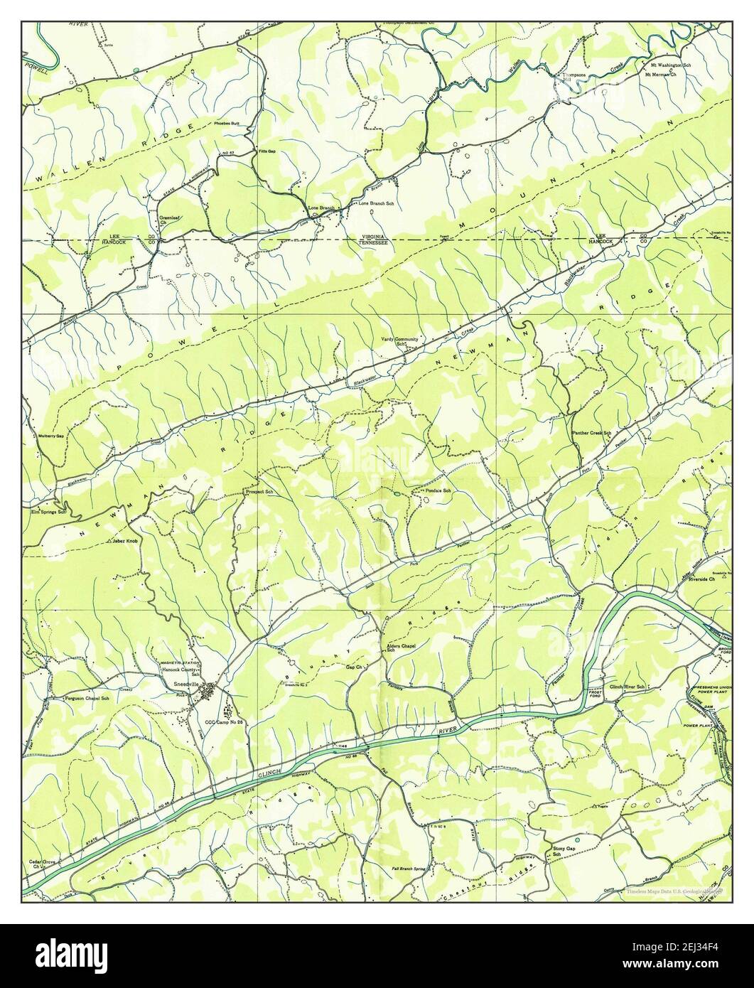 Map Of Sneedville Tennessee Sneedville, Tennessee, Map 1935, 1:24000, United States Of America By  Timeless Maps, Data U.s. Geological Survey Stock Photo - Alamy