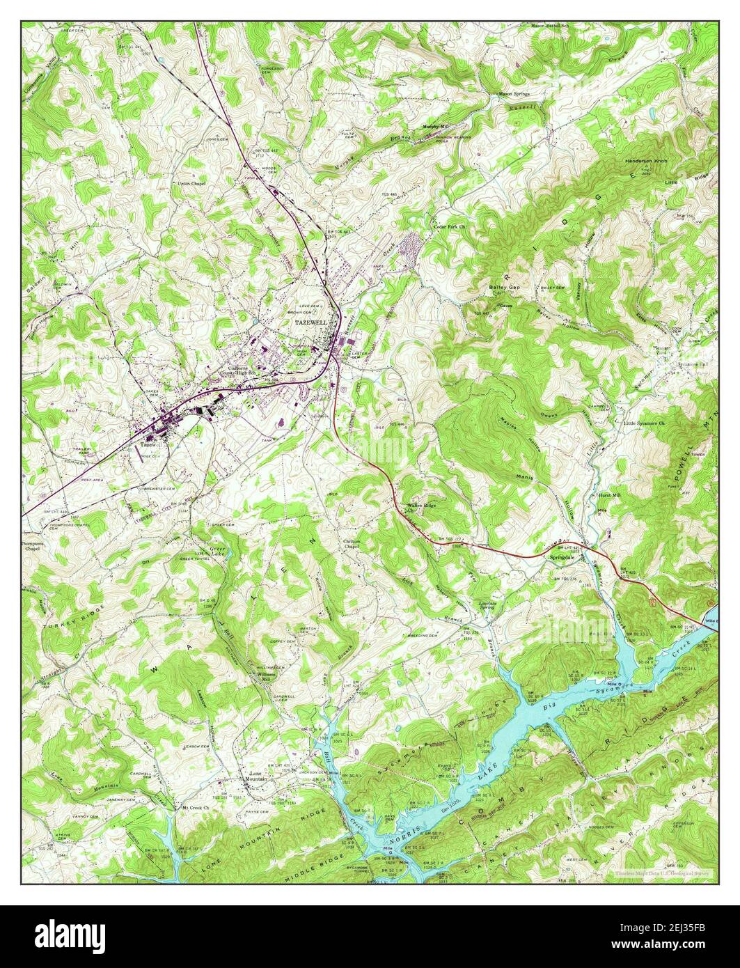 Tazewell map hires stock photography and images Alamy