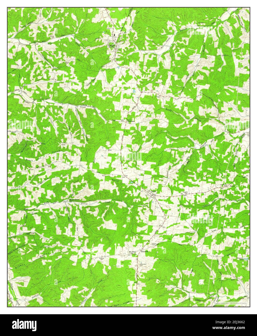 Vanleer, Tennessee, map 1958, 124000, United States of America by