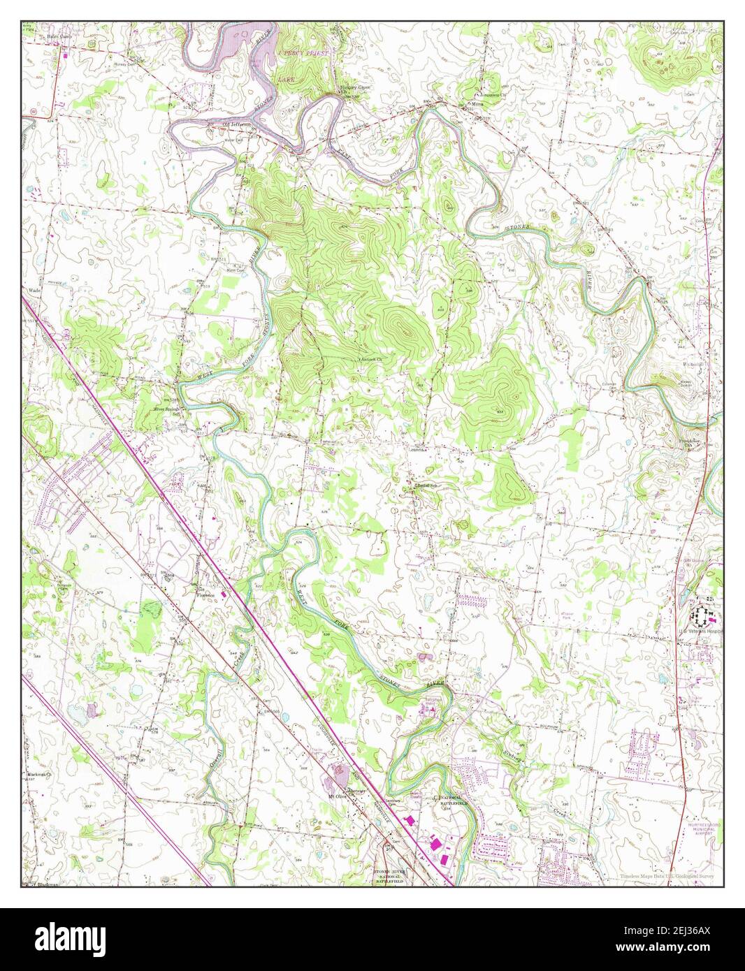Walterhill, Tennessee, map 1950, 124000, United States of America by
