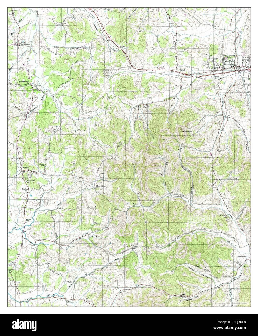 Watertown, Tennessee, map 1994, 124000, United States of America by