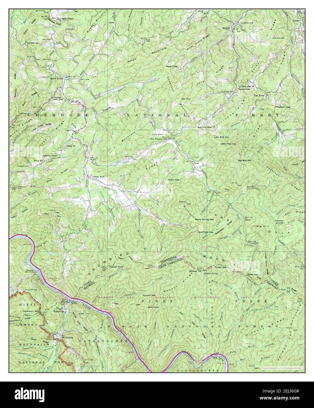 Waterville, Tennessee, map 1940, 124000, United States of America by