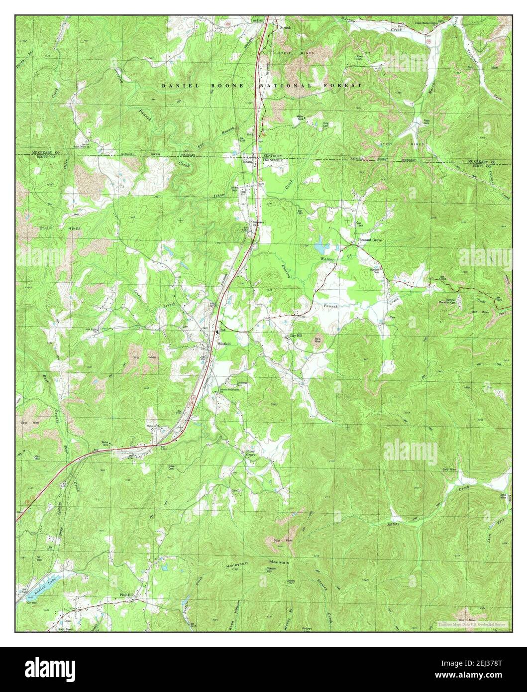Map of winfield hires stock photography and images Alamy