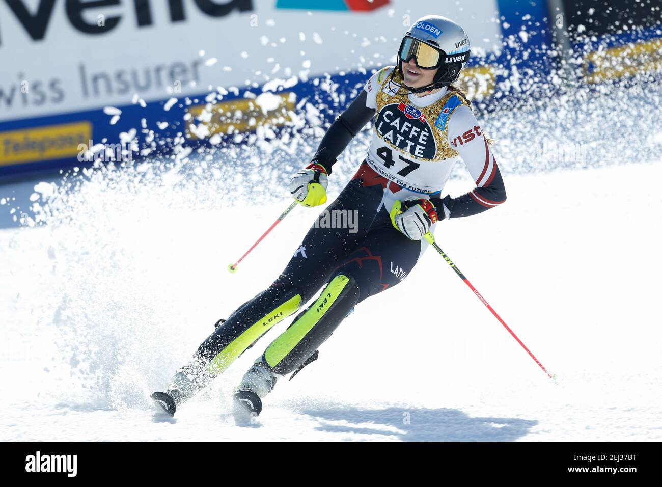 Dzenifera Germane (LAT) during 2021 FIS Alpine World SKI Championships