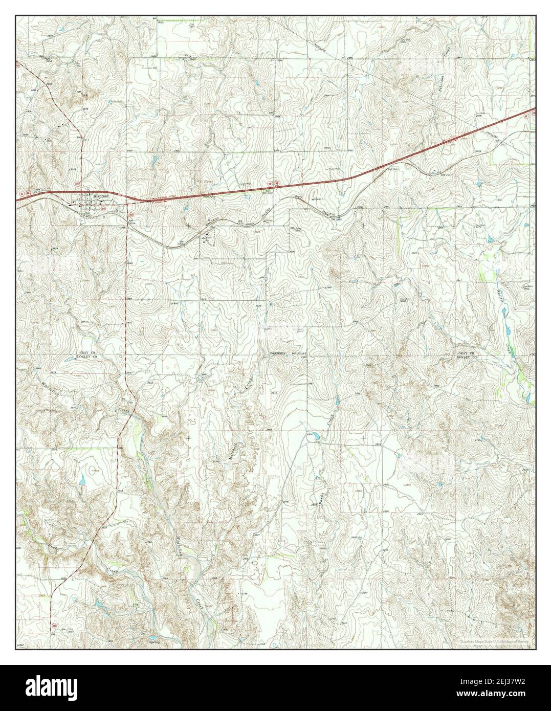 Alanreed, Texas, map 1963, 1:24000, United States of America by ...