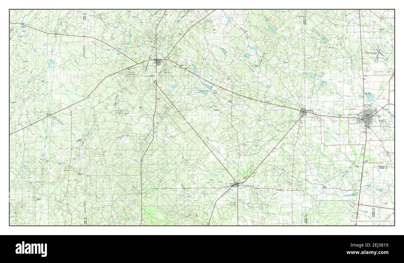 Map of alice texas Cut Out Stock Images & Pictures Alamy