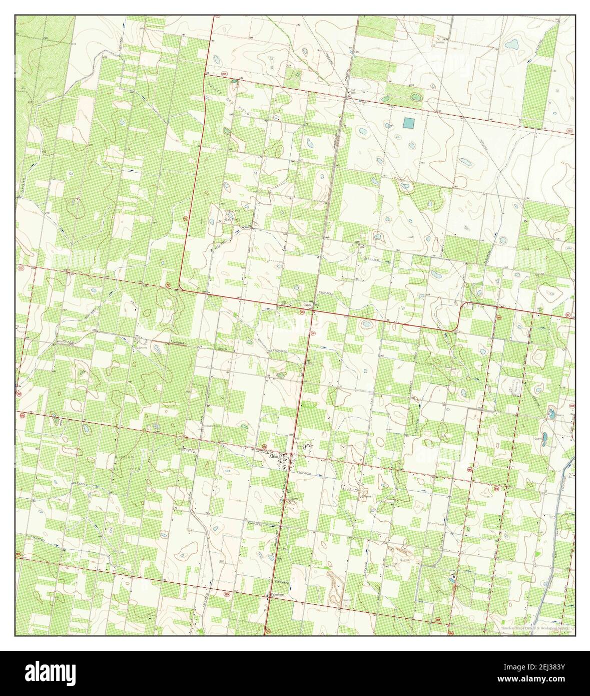 Alton, Texas, map 1963, 124000, United States of America by Timeless