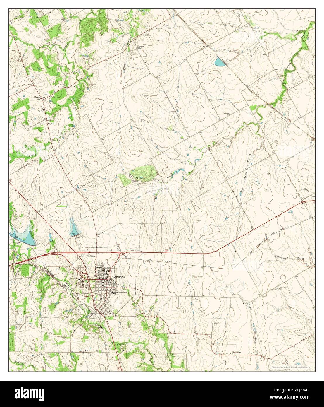 Alvarado Texas map 1961 1 24000 - Alvarado Texas Map 1961 124000 United States Of America By Timeless Maps Data Us Geological Survey 2EJ384F map of alvarado texas