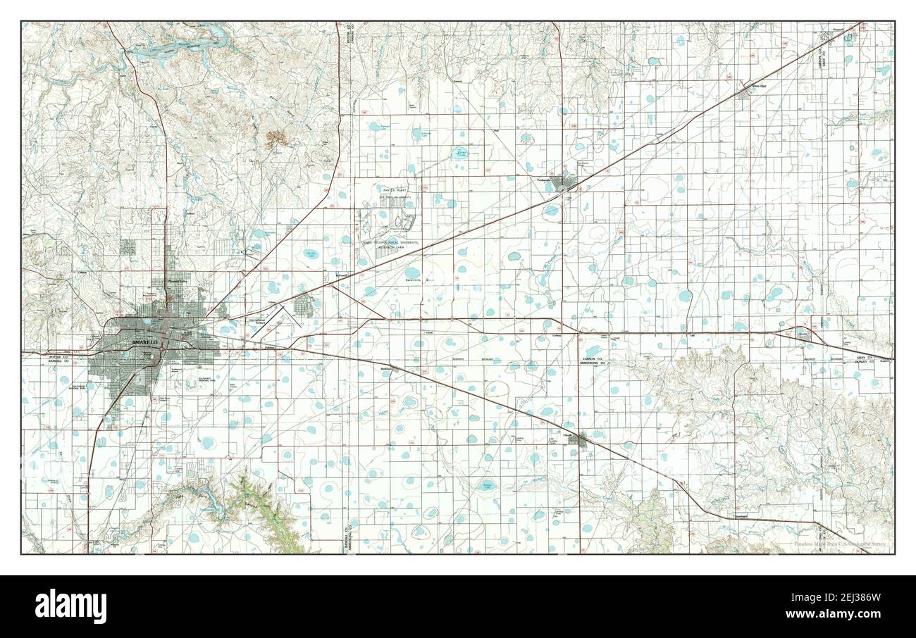 Map Of Amarillo Tx Map Of Amarillo Texas Cut Out Stock Images & Pictures - Alamy