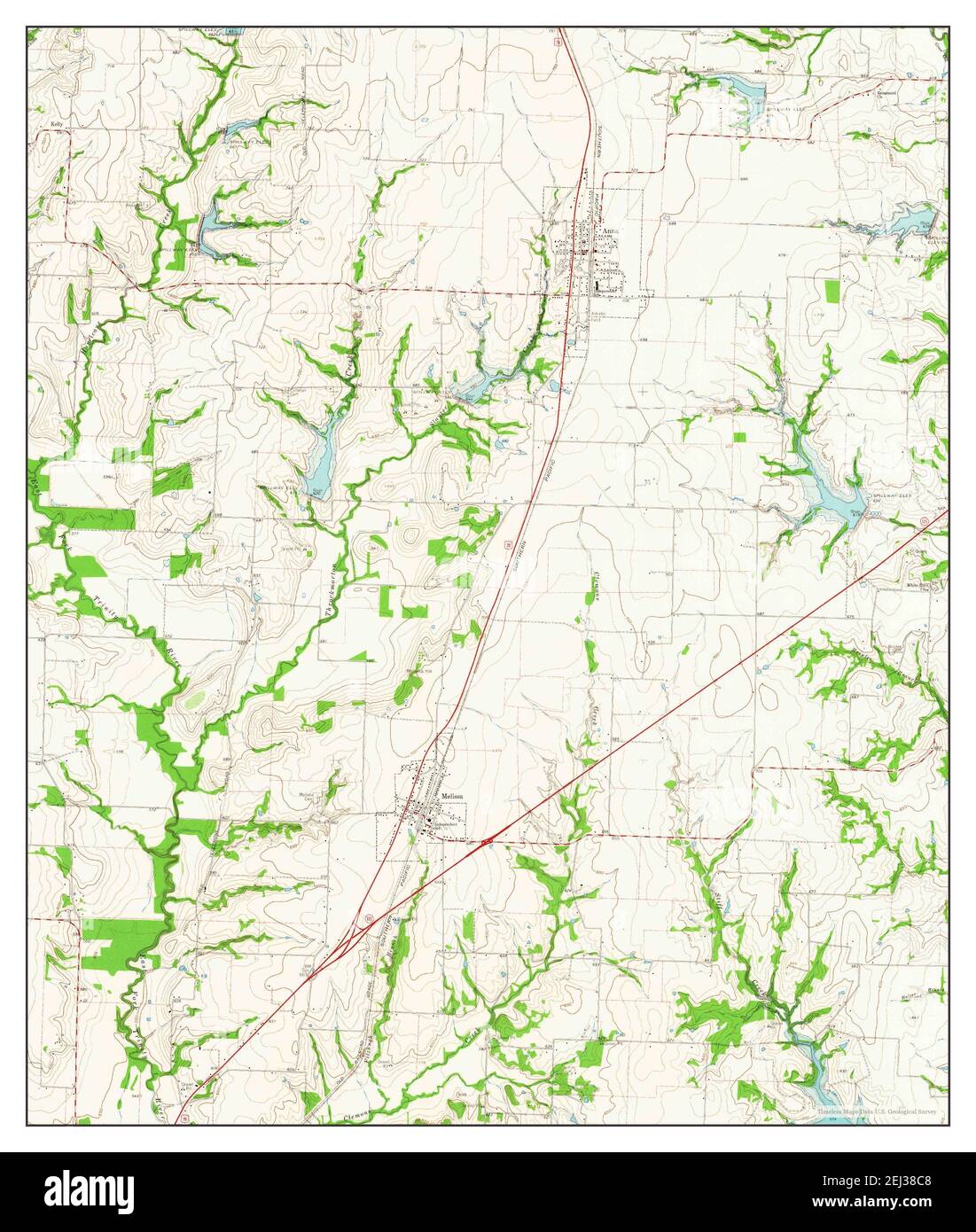 Anna, Texas, map 1961, 124000, United States of America by Timeless Maps, data U.S. Geological