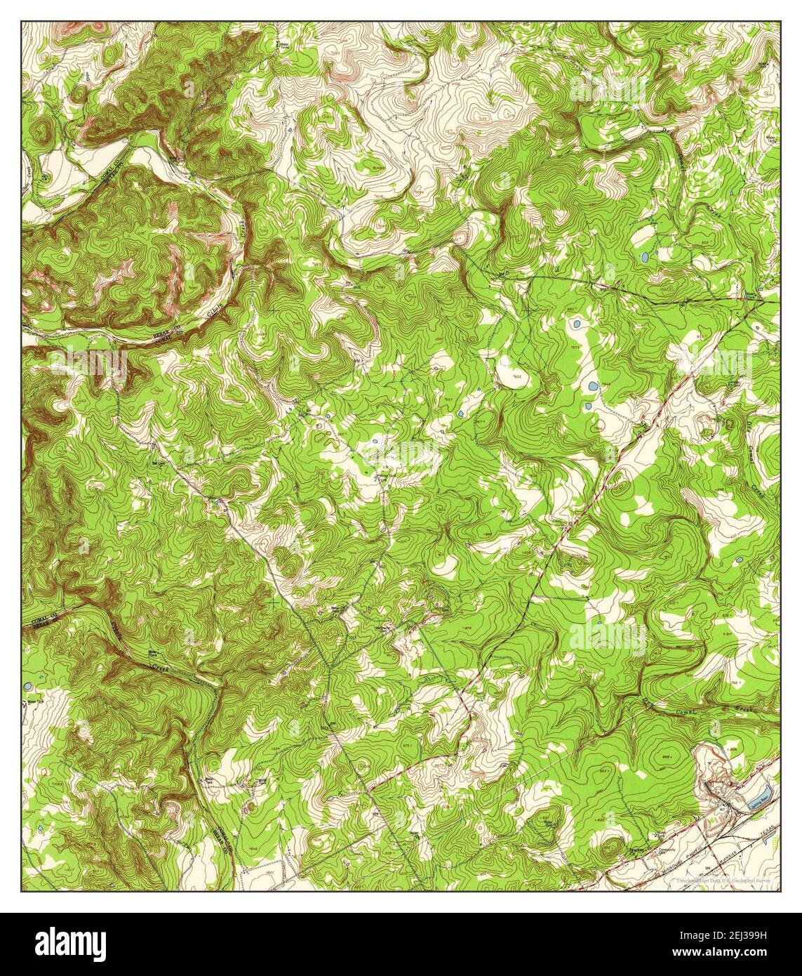 Bat Cave, Texas, map 1953, 124000, United States of America by