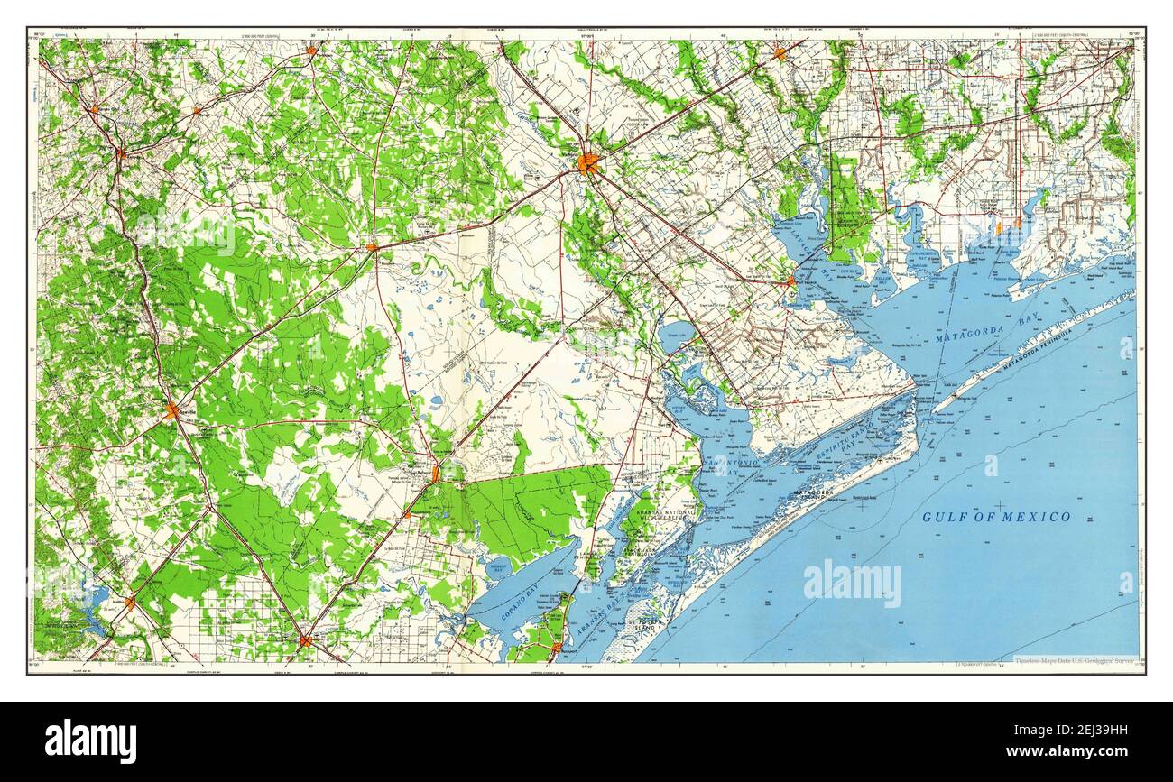 Beeville, Texas, map 1960, 1250000, United States of America by