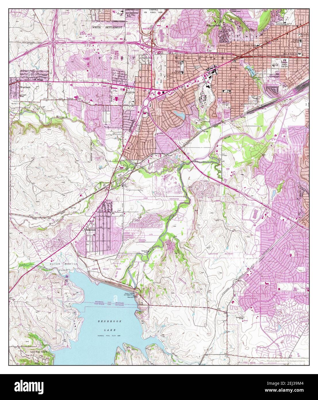 Benbrook Texas map 1955 1 24000 - Benbrook Texas Map 1955 124000 United States Of America By Timeless Maps Data Us Geological Survey 2EJ39M4