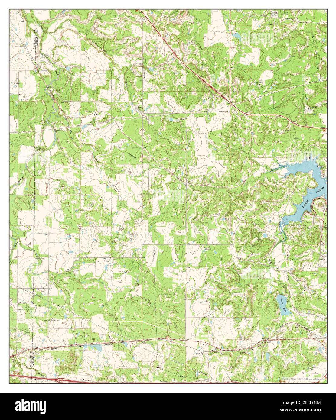 Bernie Lake, Texas, map 1966, 124000, United States of America by