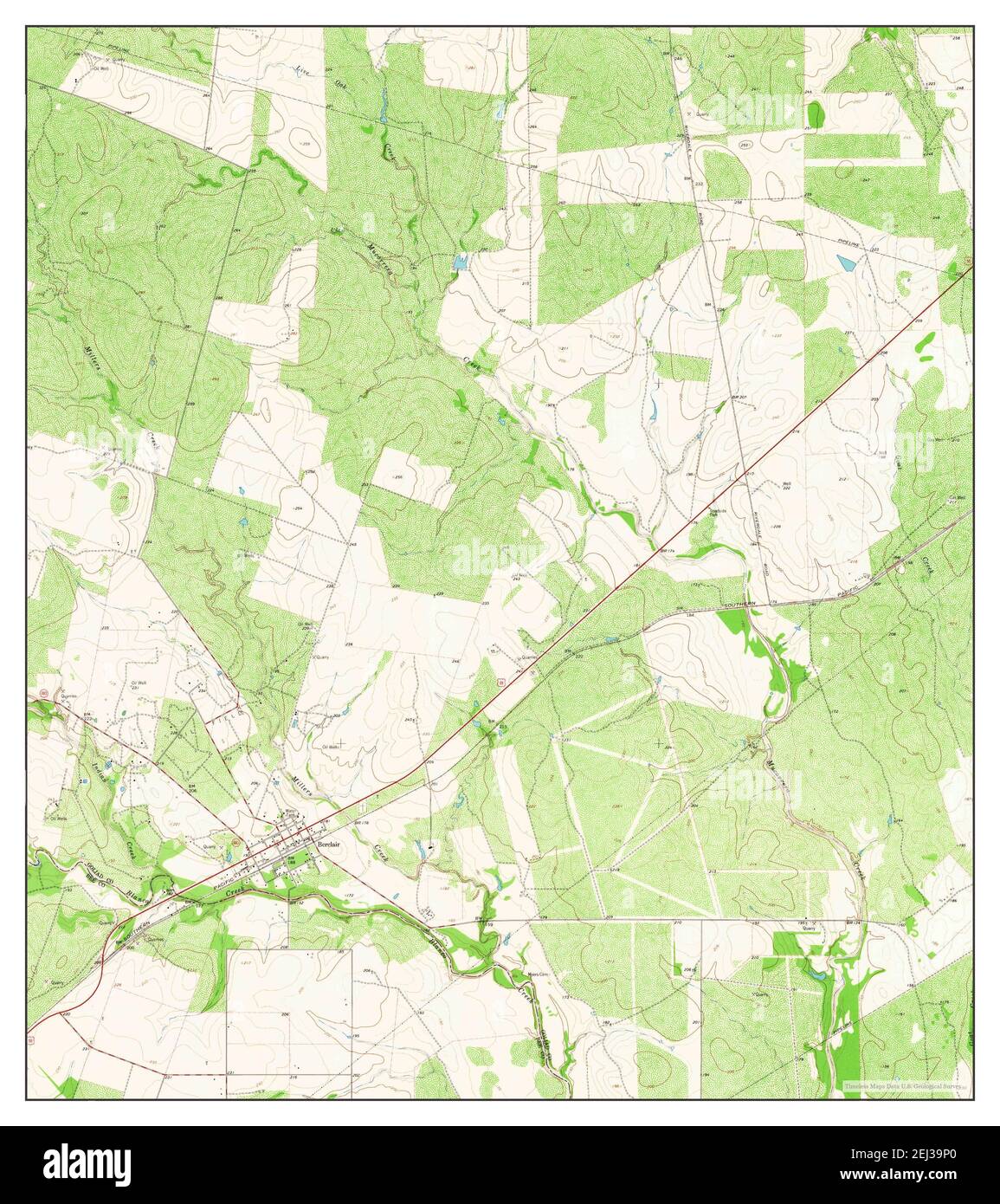 Berclair, Texas, map 1963, 124000, United States of America by