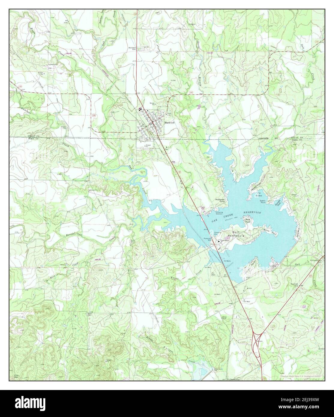 Map of blackwell texas hires stock photography and images Alamy