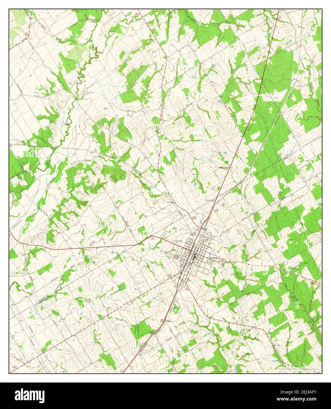 Bremond, Texas, map 1962, 124000, United States of America by Timeless Maps, data U.S