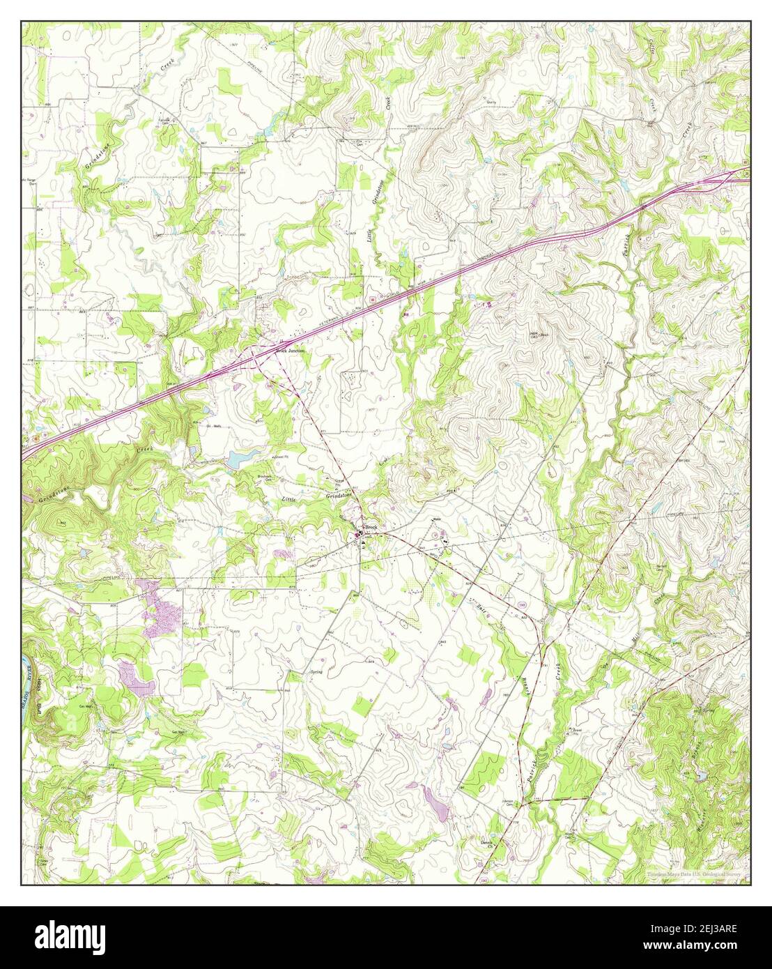 Brock, Texas, map 1959, 124000, United States of America by Timeless Maps, data U.S. Geological