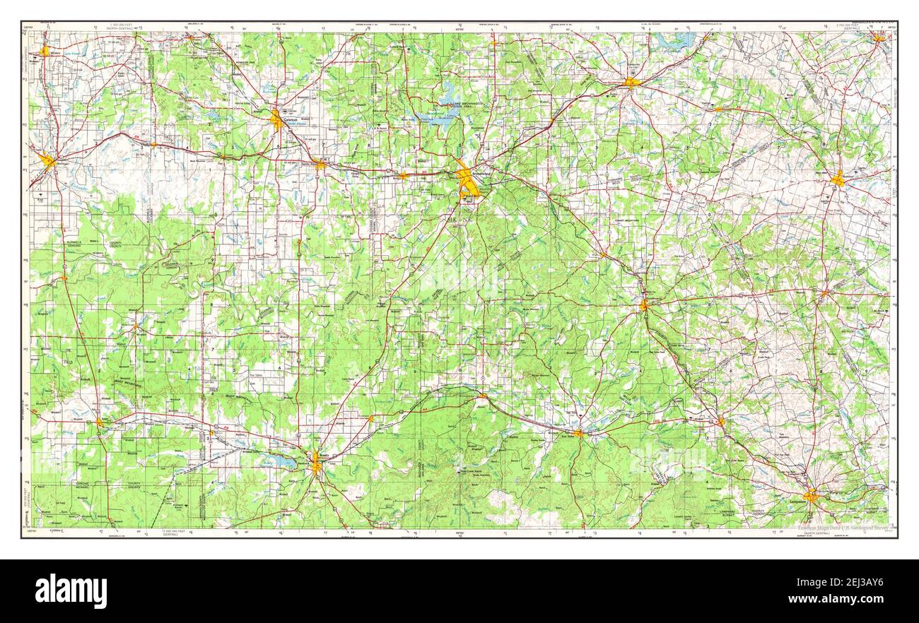 Brownwood, Texas, map 1954, 1:250000, United States of America by ...