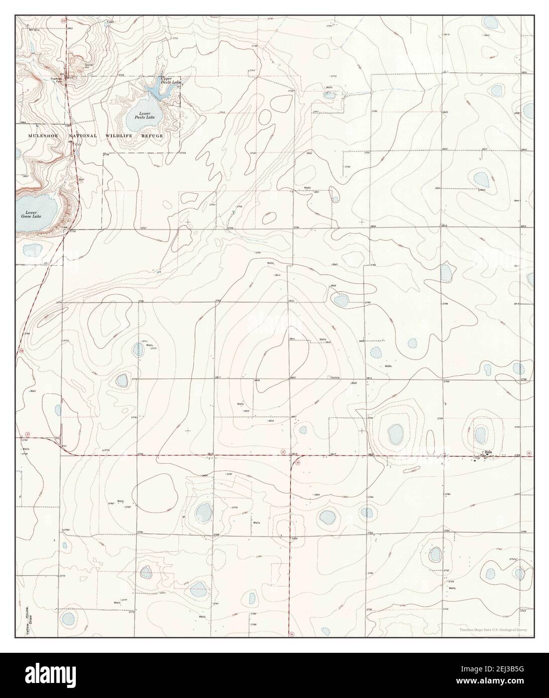 Bula Map Bula, Texas, map 1968, 1:24000, United States of America by Timeless ...
