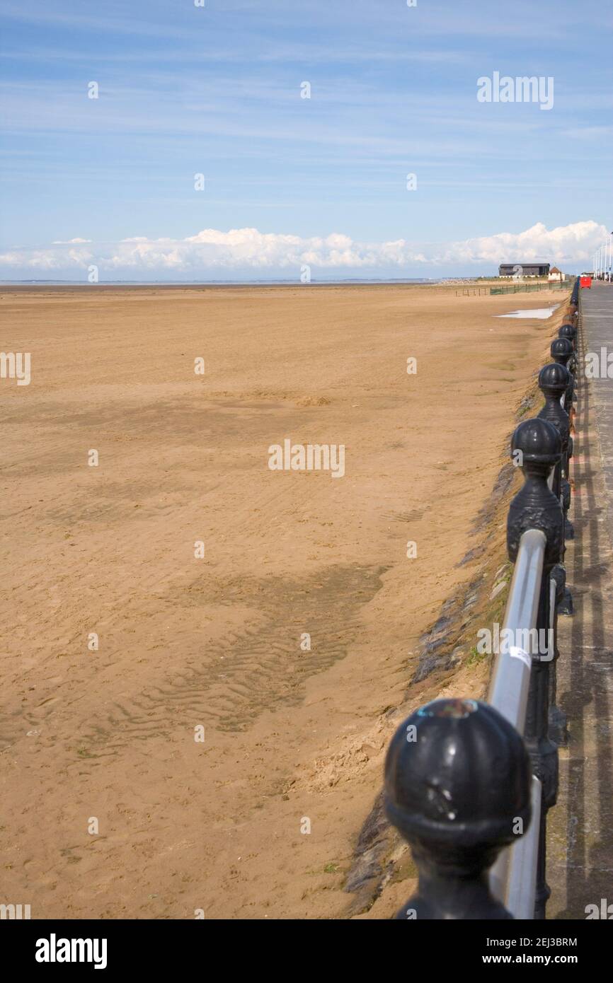 the vast beach at Hoylake on the wirral coast Stock Photo Alamy