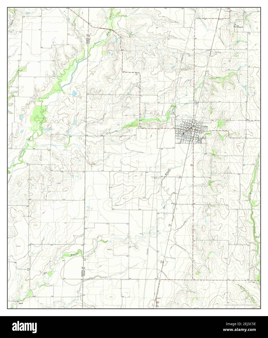 Celina, Texas, map 1960, 1:24000, United States of America by Timeless 