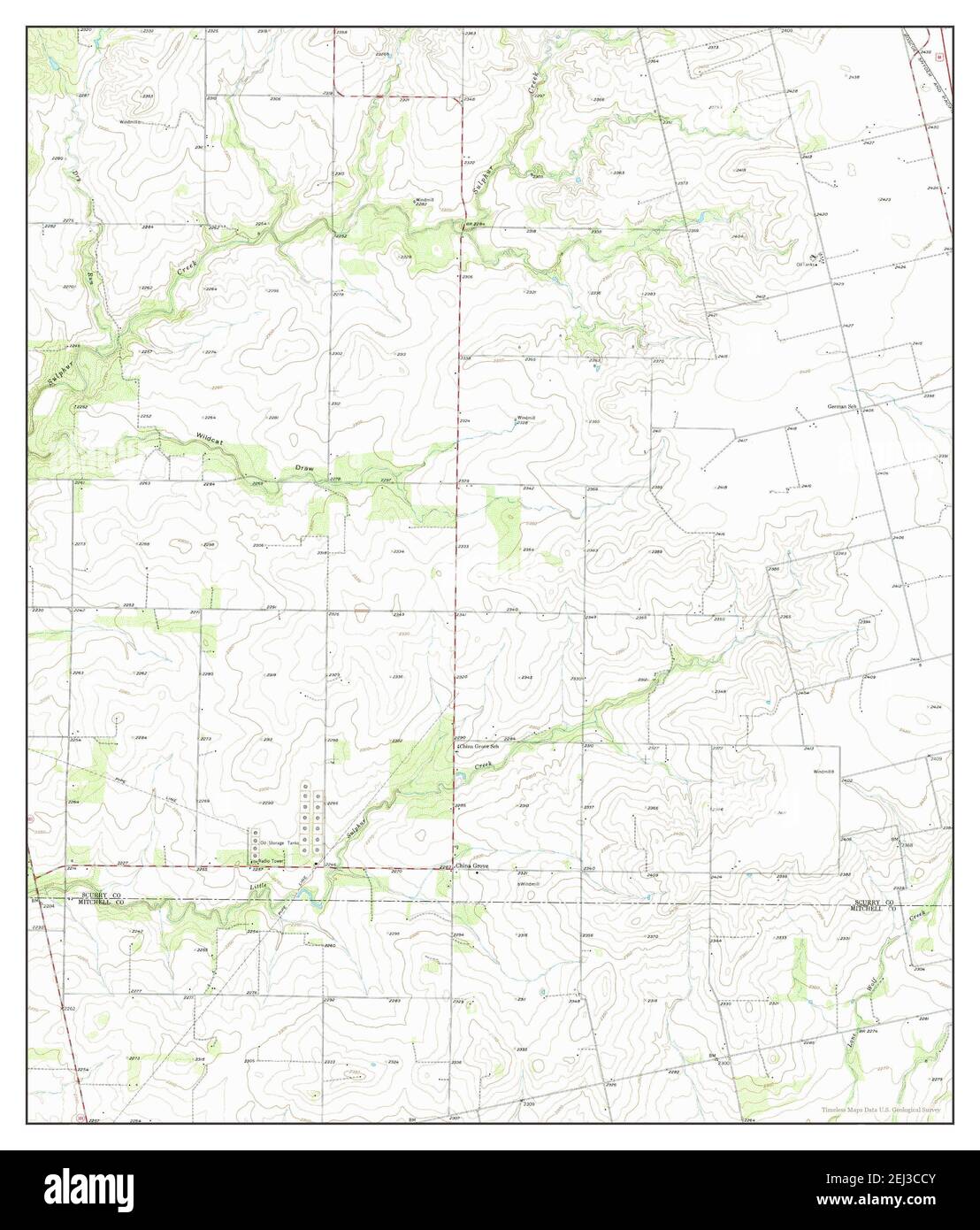 China Grove, Texas, map 1952, 124000, United States of America by Timeless Maps, data U.S
