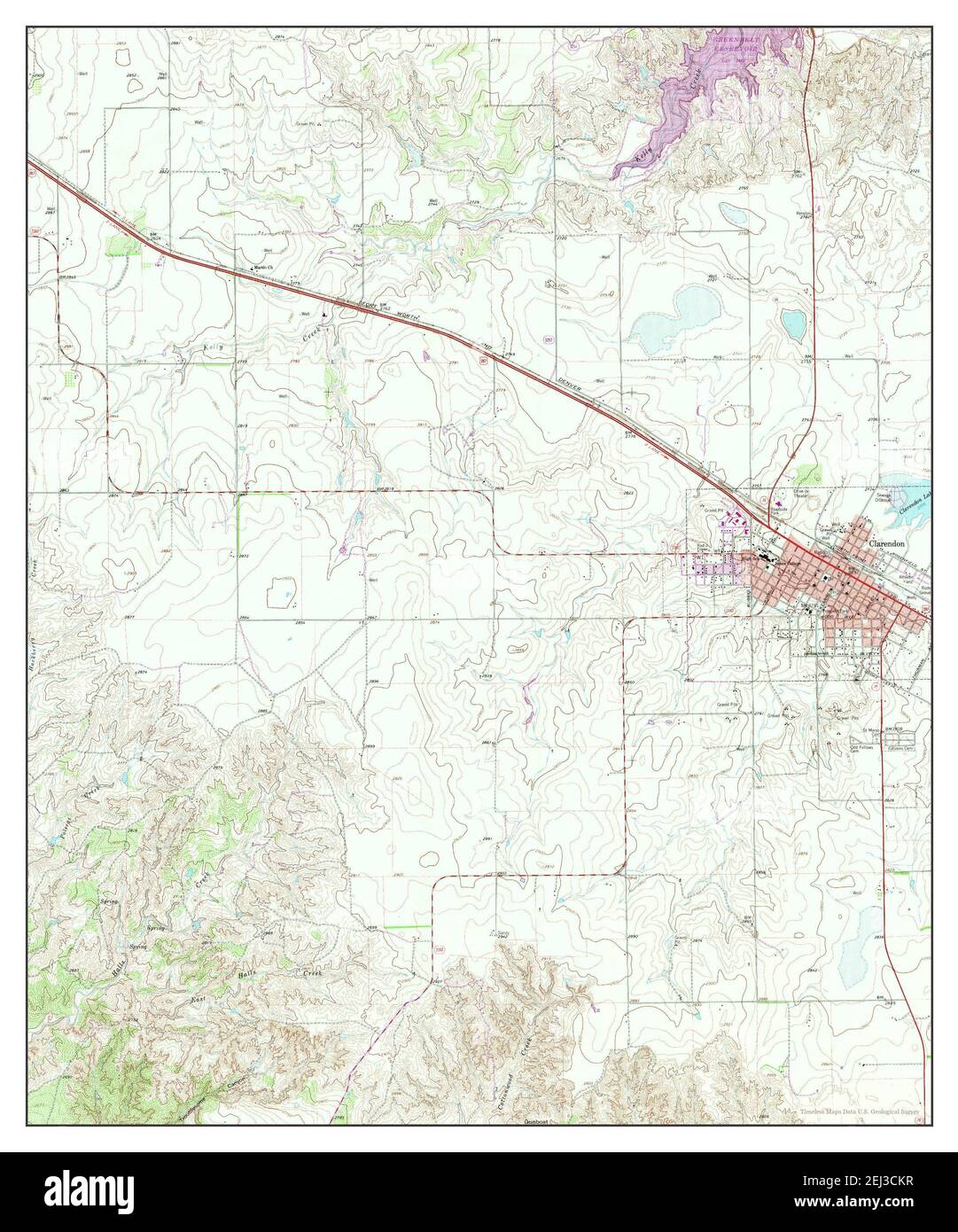 Map of clarendon texas hires stock photography and images Alamy