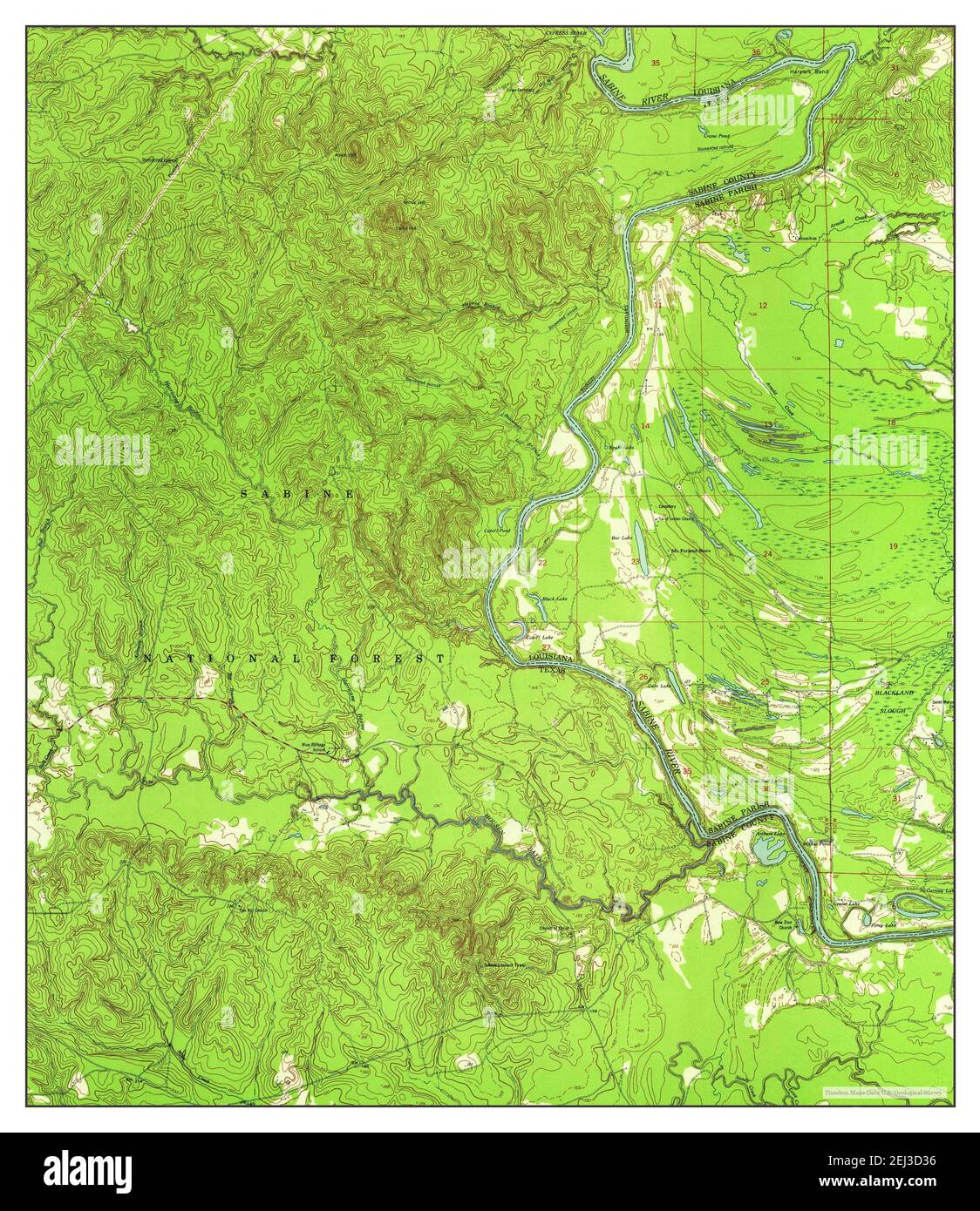 Columbus, Texas, map 1954, 124000, United States of America by