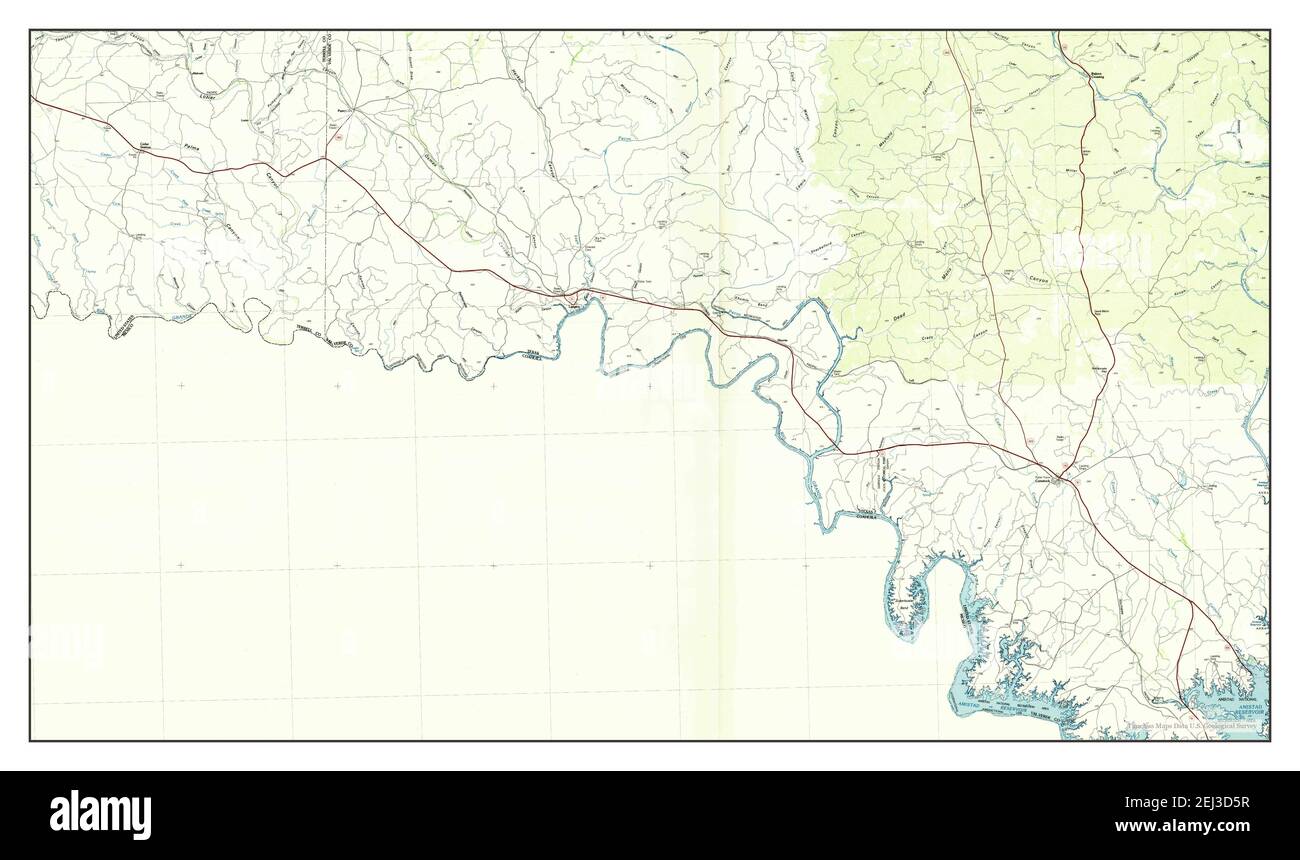 Comstock, Texas, map 1985, 1:100000, United States of America by Timeless Maps, data U.S. Geological Survey Stock Photo