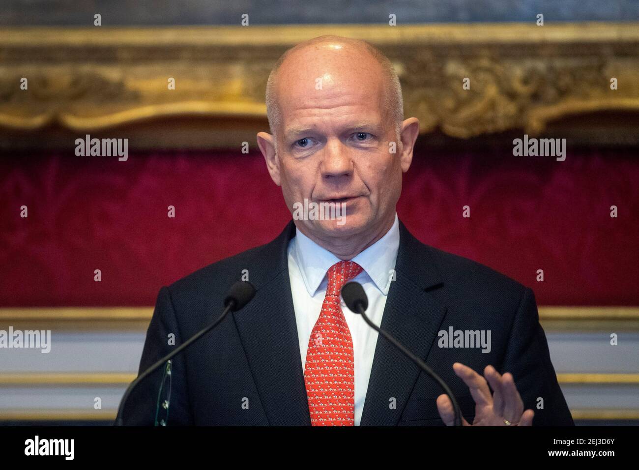 File photo dated 21/1/2020 of Conservative former leader William Hague who has said 'you can smell' the improvement in the Government since the departure of Dominic Cummings and Lee Cain. Issue date: Sunday February 21, 2021. Stock Photo