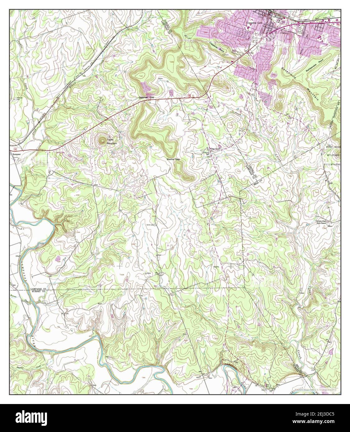 Copperas Cove, Texas, map 1958, 1:24000, United States of America by ...