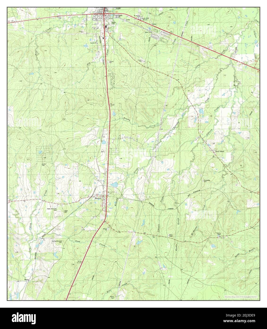 Map of corrigan texas Cut Out Stock Images & Pictures Alamy