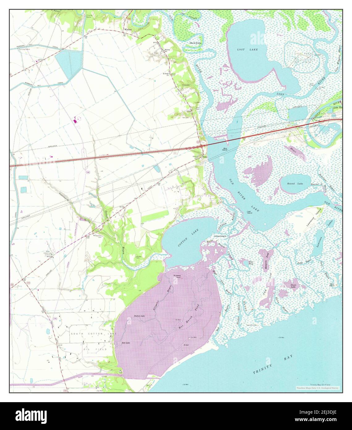 Cove, Texas, map 1961, 124000, United States of America by Timeless