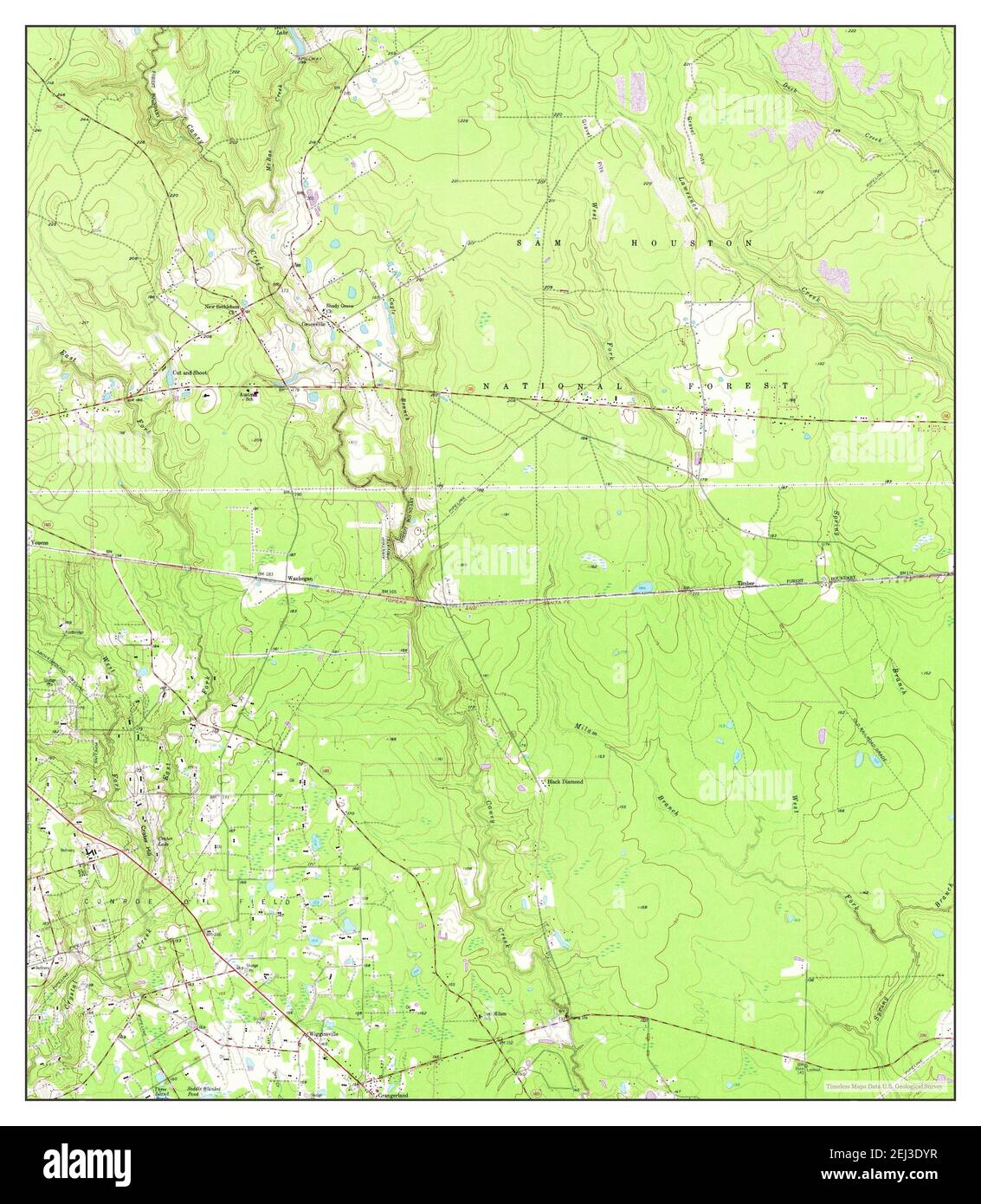Cut And Shoot Texas Map