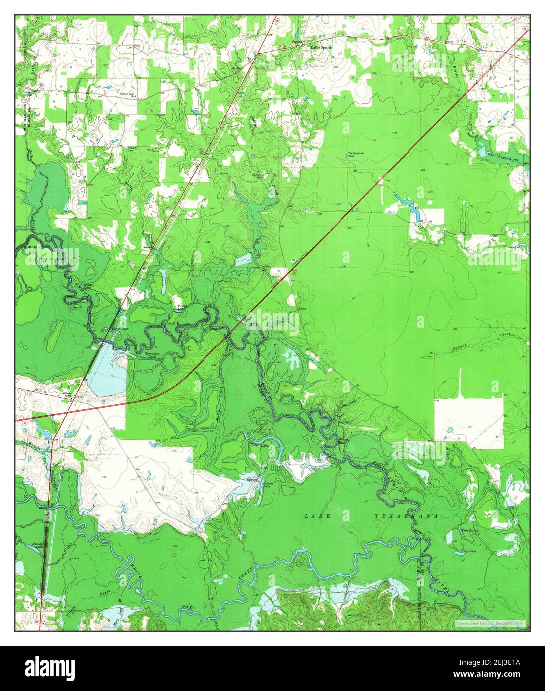 Dalby Springs, Texas, map 1965, 1:24000, United States of America by ...