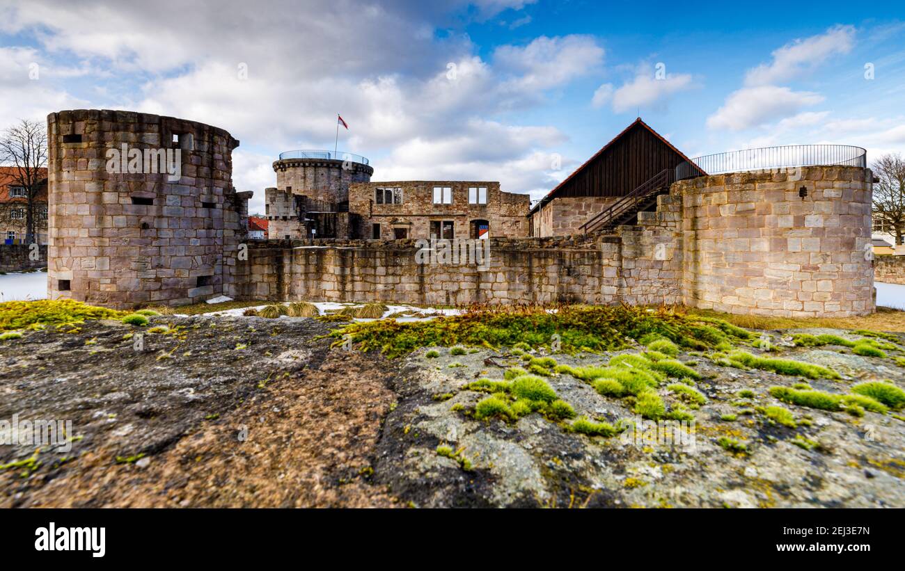 The ruin castle of Friedewald in Hesse Germany Stock Photo