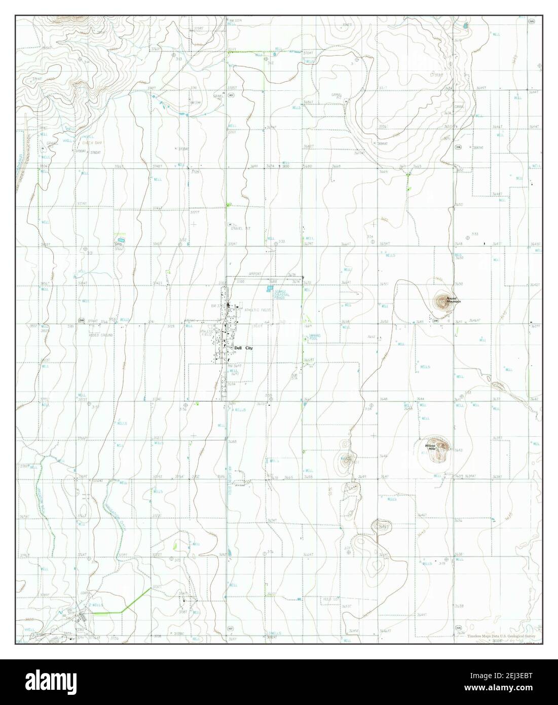 Dell City, Texas, map 1984, 124000, United States of America by