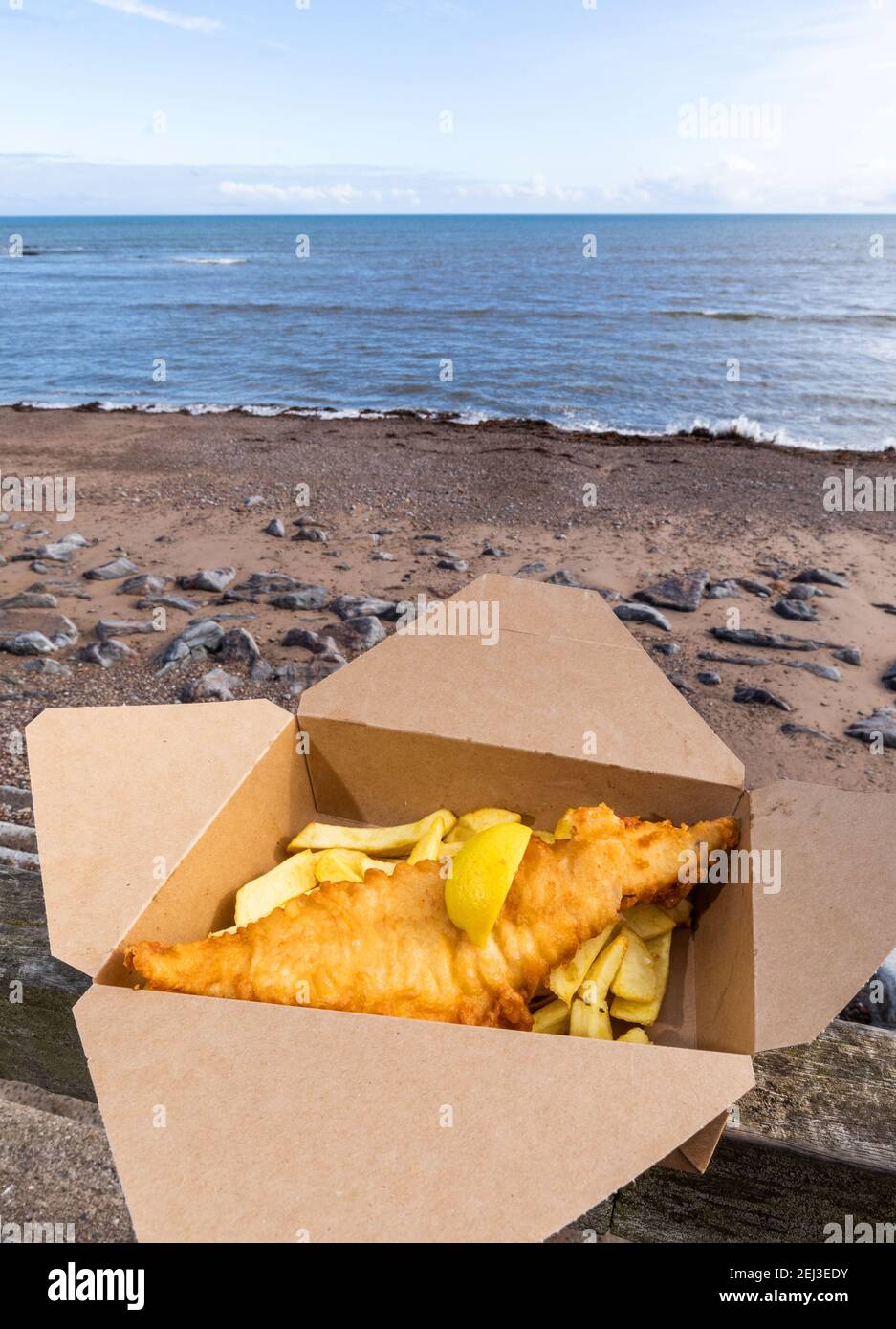 Fish and chips beach hires stock photography and images Alamy
