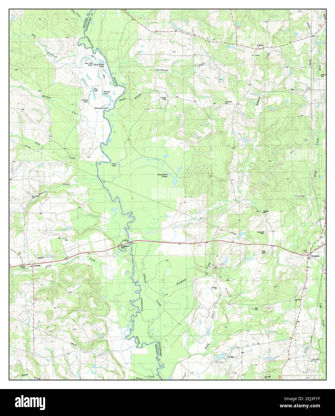 Douglass, Texas, map 1983, 1:24000, United States of America by ...