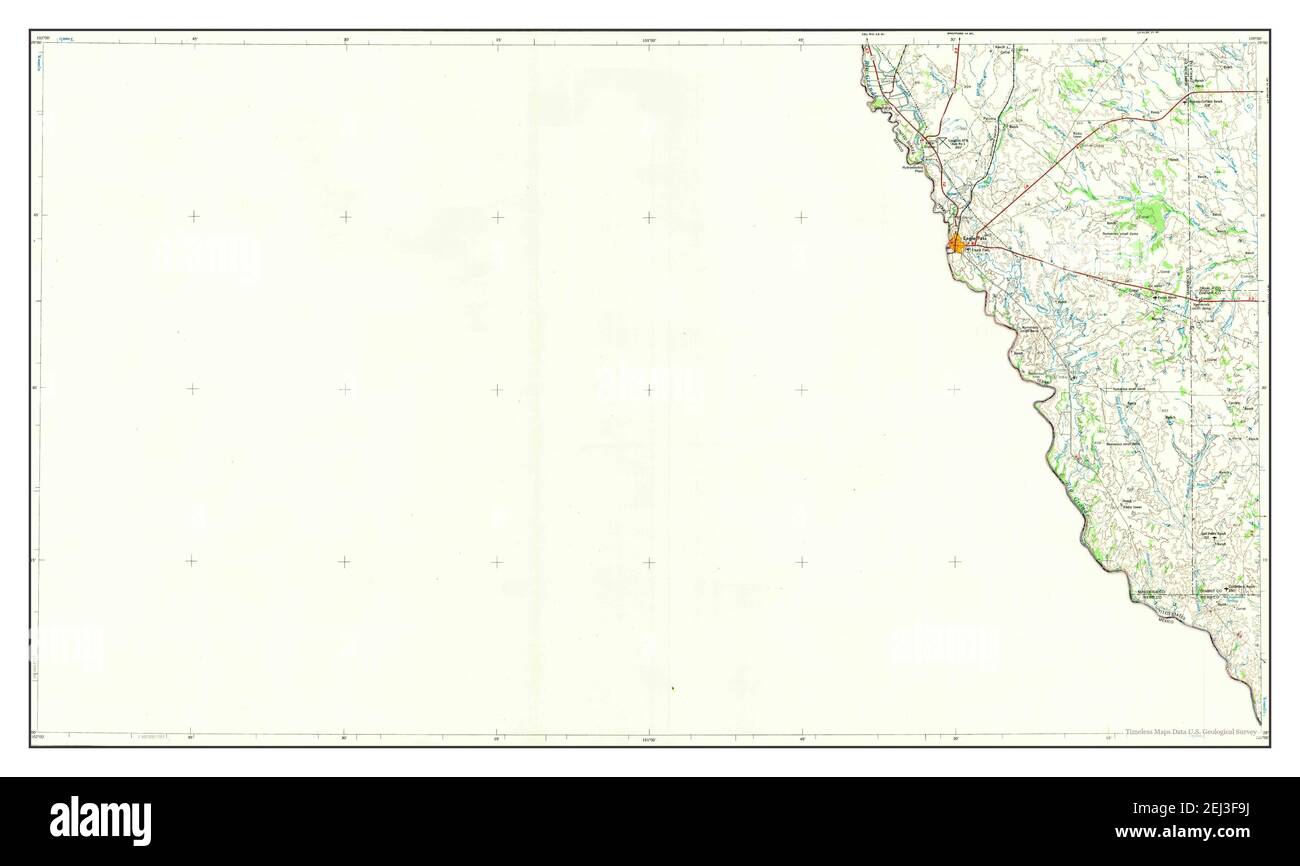 Eagle Pass, Texas, map 1958, 1250000, United States of America by