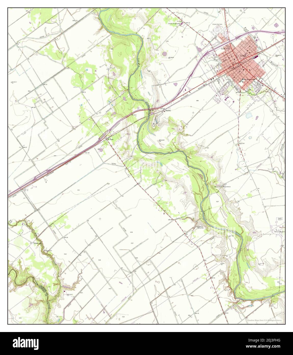 Map of edna texas hires stock photography and images Alamy