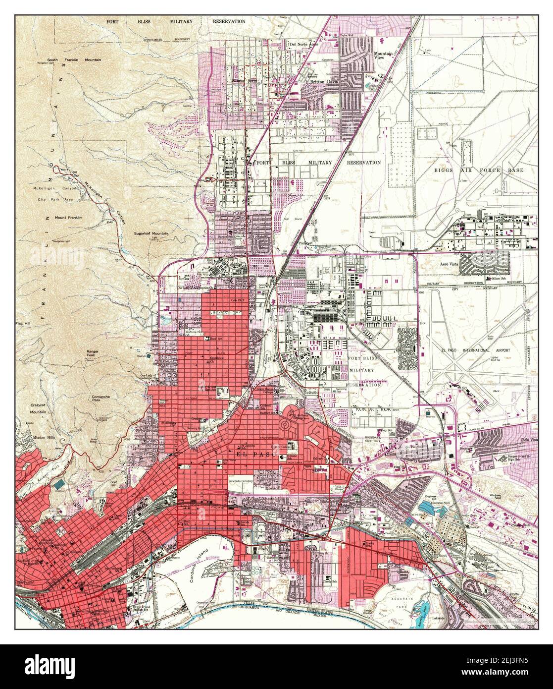El Paso Texas Map 1955 1 24000 United States Of America By Timeless El Paso Texas Map 1955 124000 United States Of America By Timeless Maps Data Us Geological Survey 2EJ3FN5