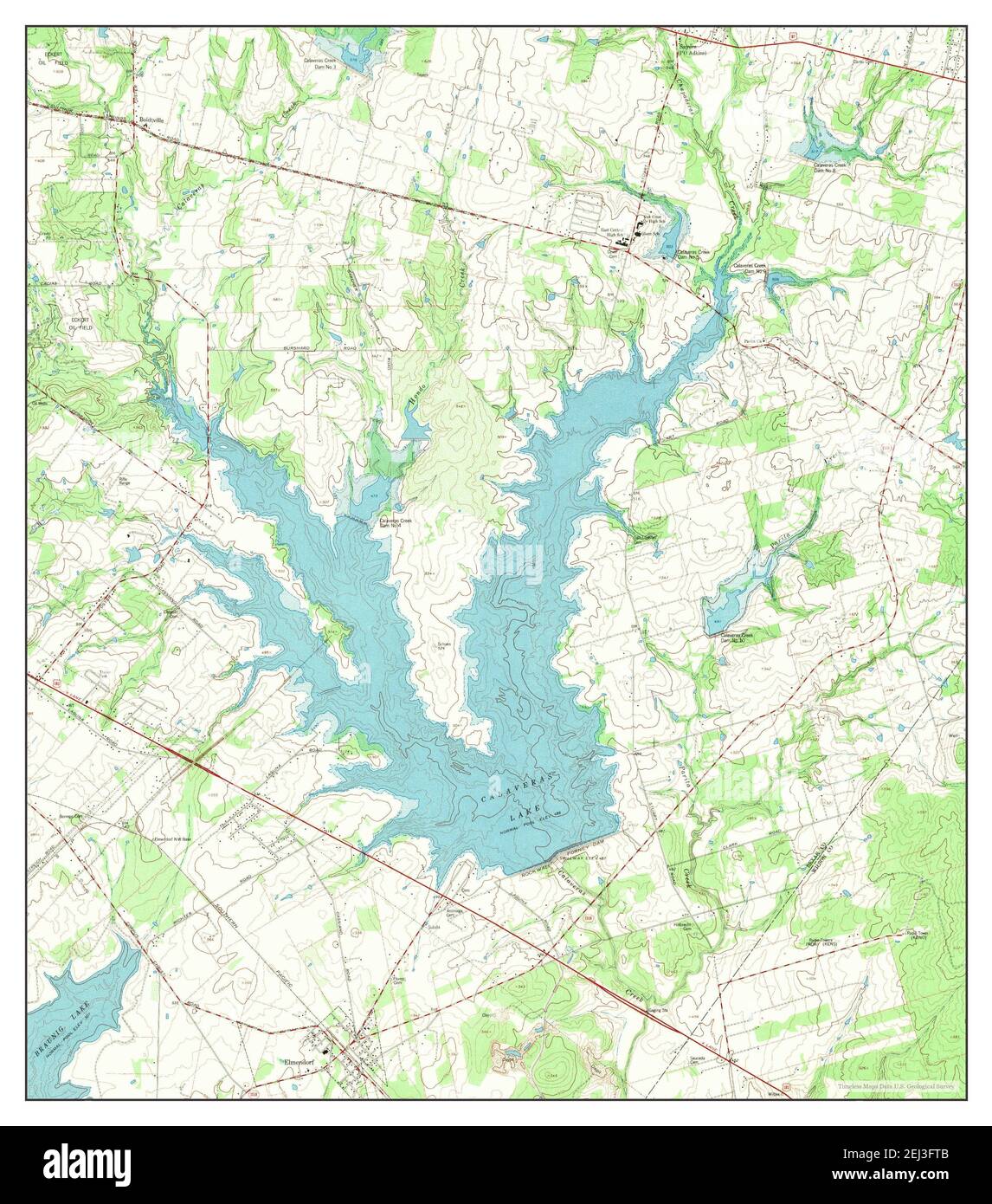 Elmendorf, Texas, map 1967, 124000, United States of America by