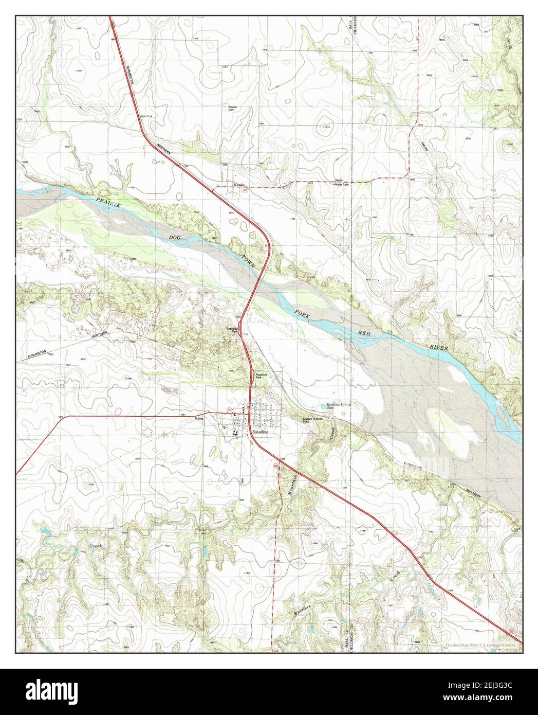 Map of estelline hires stock photography and images Alamy