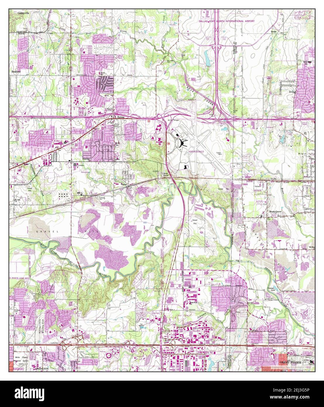 Euless, Texas, map 1959, 124000, United States of America by Timeless Maps, data U.S