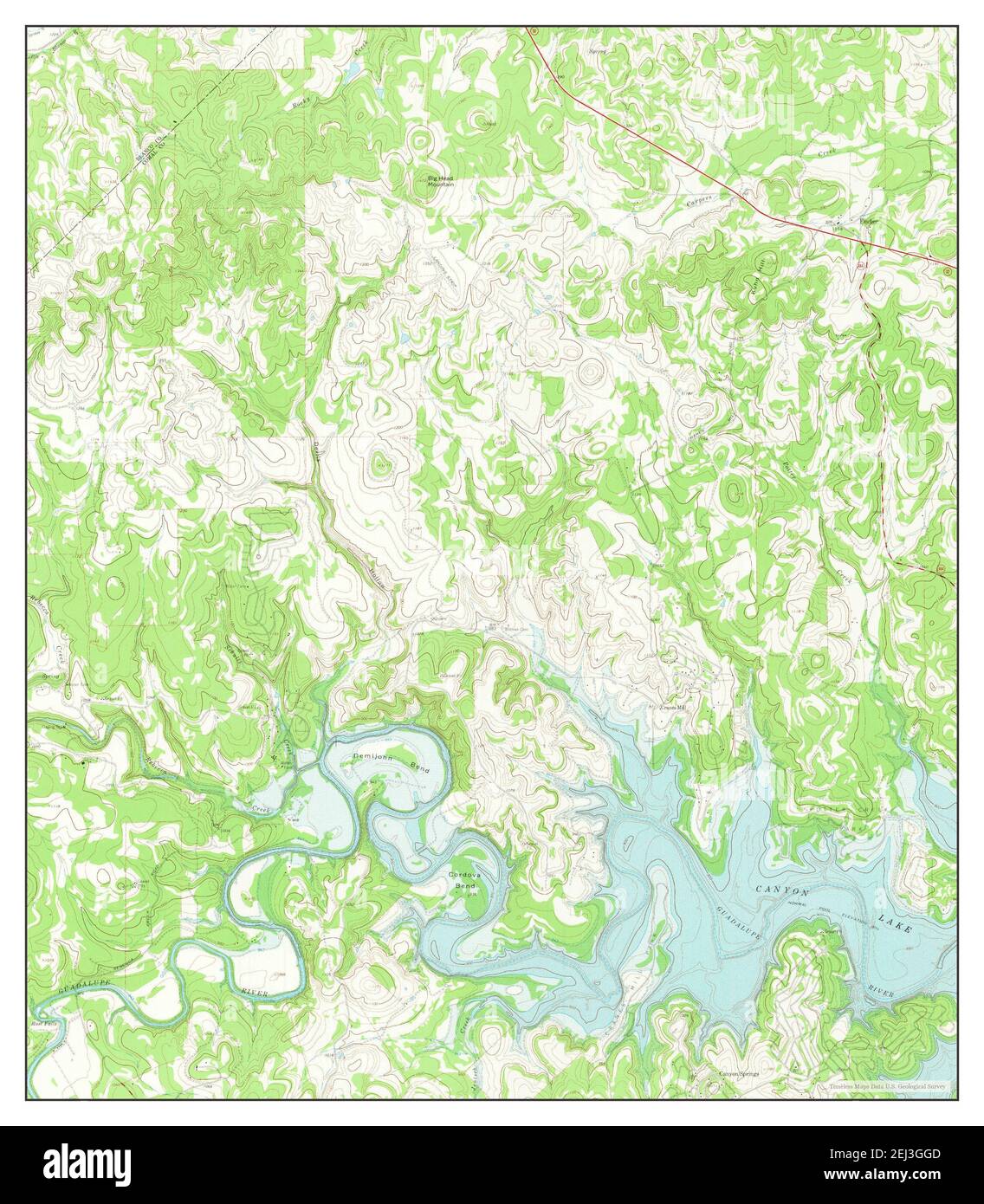 Fischer, Texas, map 1963, 124000, United States of America by Timeless
