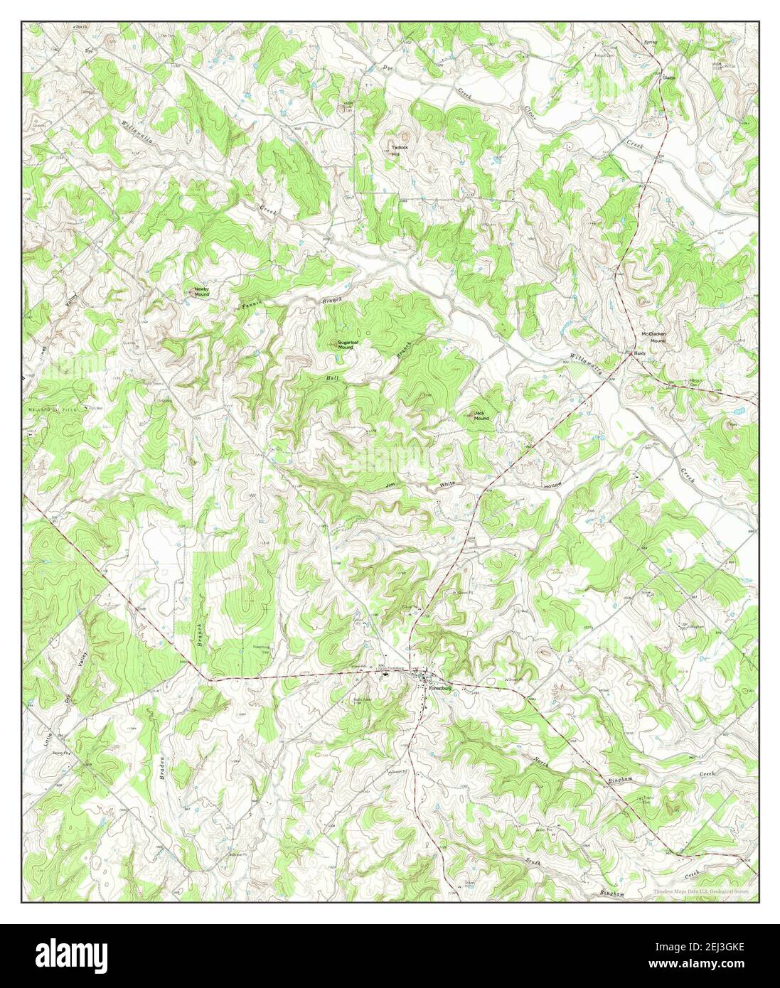 Forestburg, Texas, map 1961, 124000, United States of America by