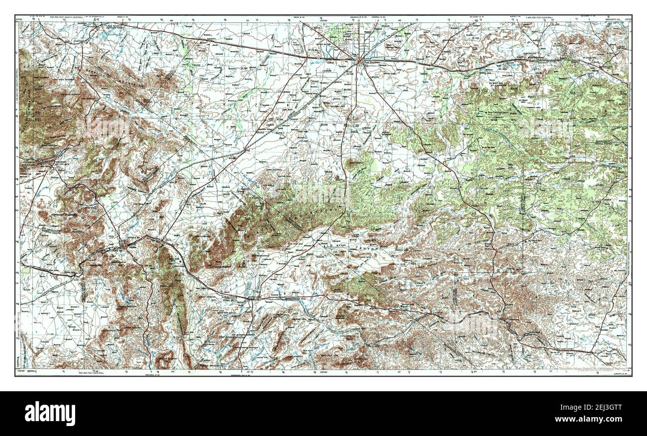 Map of fort stockton hires stock photography and images Alamy