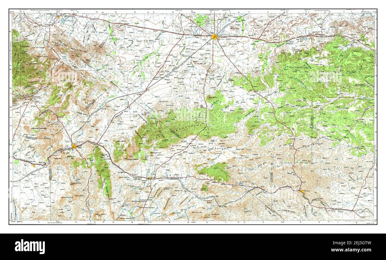 Fort Stockton, Texas, map 1973, 1250000, United States of America by